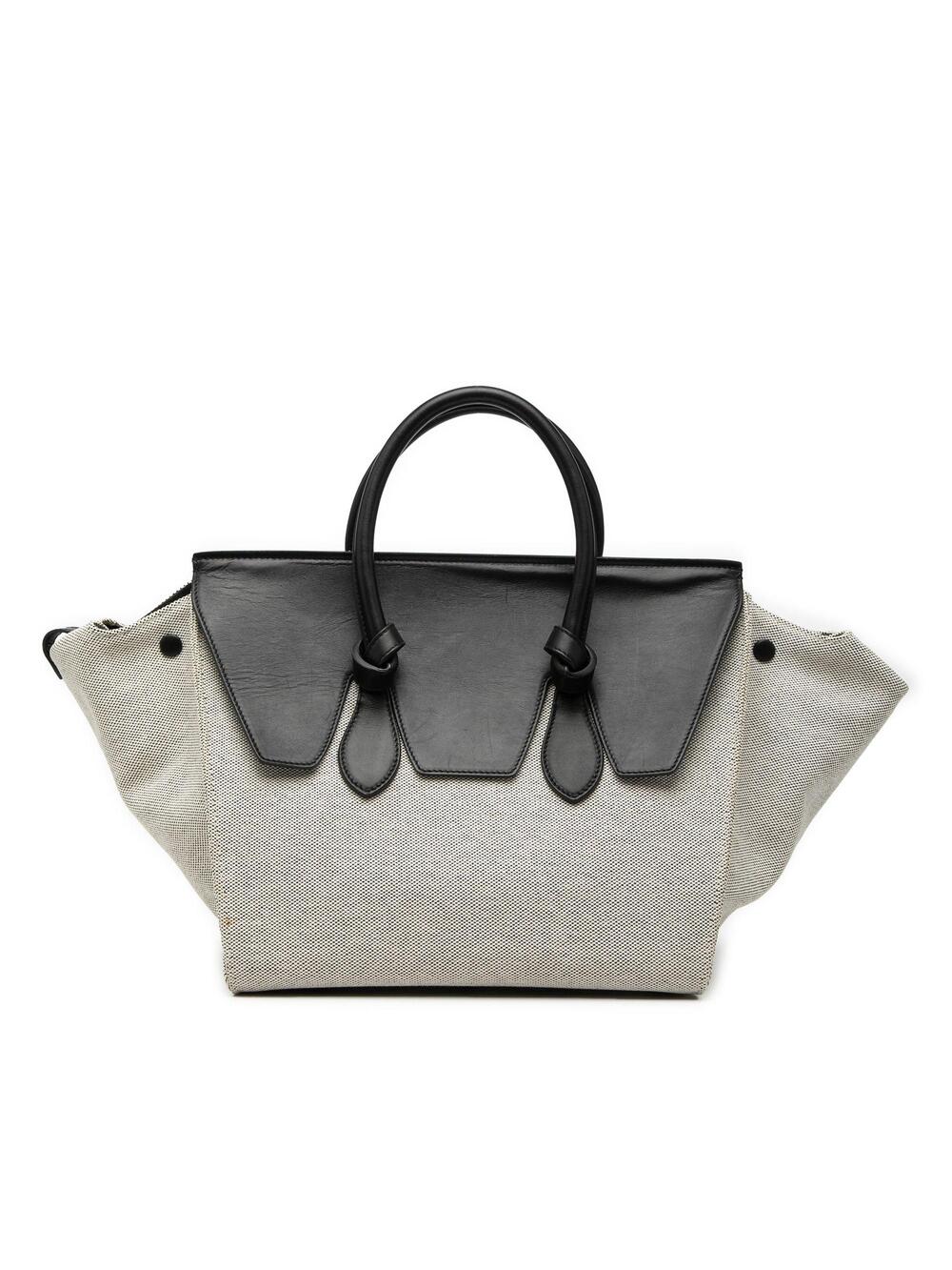 Celine Tie Knot Tote Canvas And Leather #326564C89B